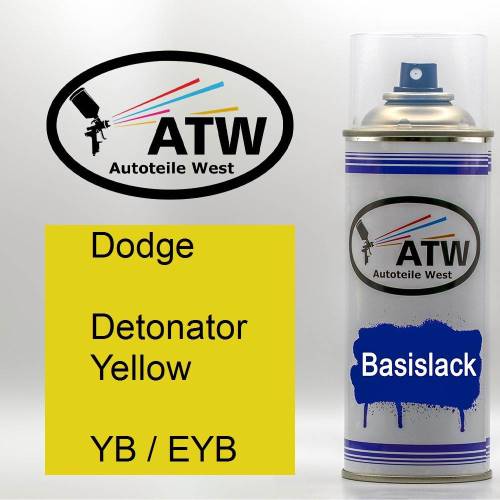 Dodge, Detonator Yellow, YB / EYB: 400ml Sprühdose, von ATW Autoteile West.